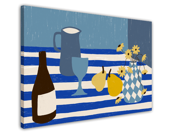Mediterranes Stillleben - Brushstroke Art