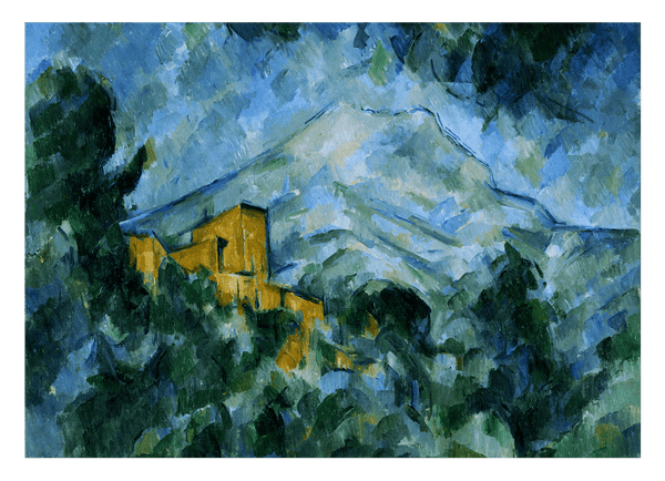 Paul Cézanne - Mont Sainte-Victoire im Dunkeln