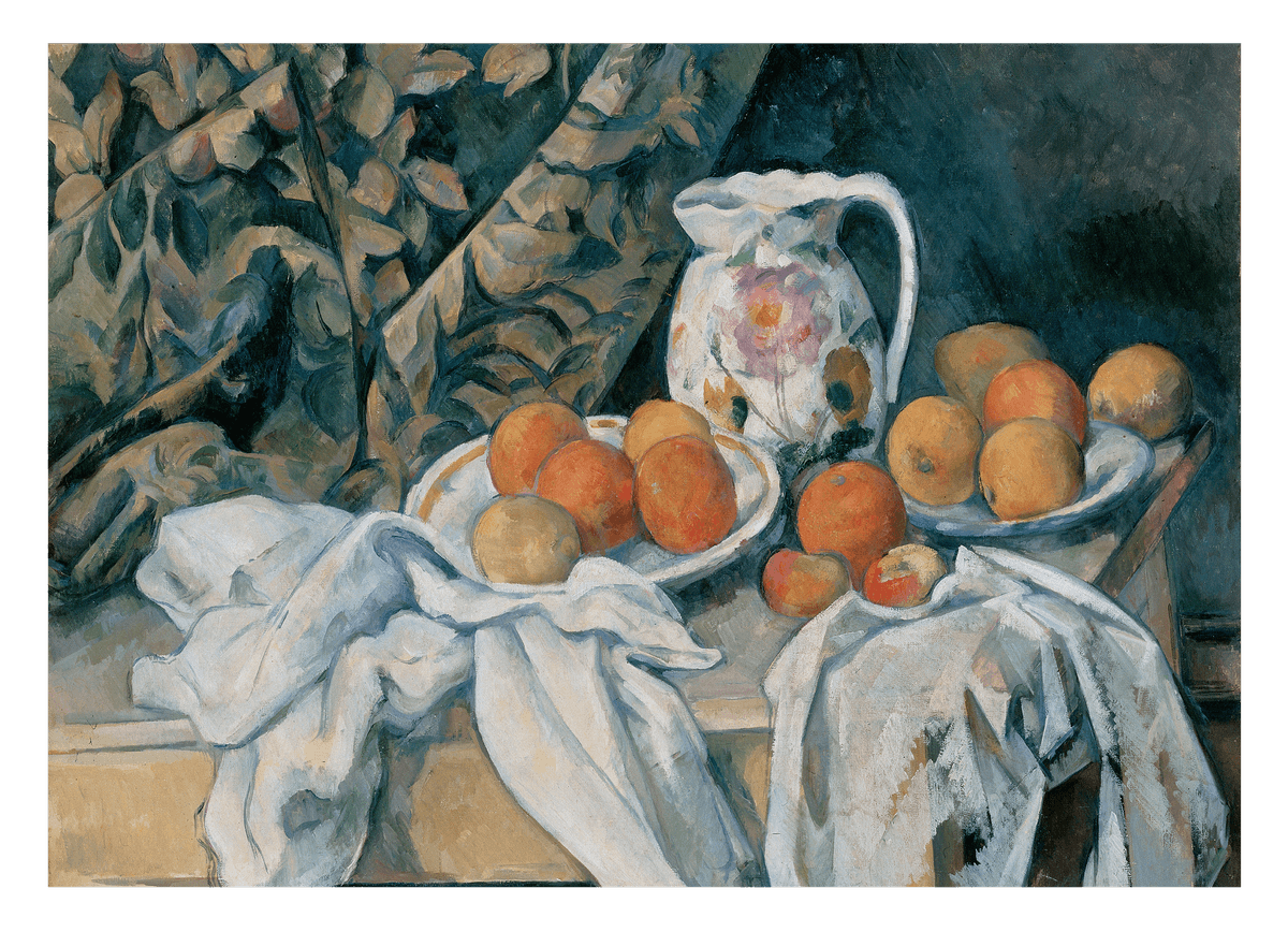 Paul Cézanne - Still Life with Curtain