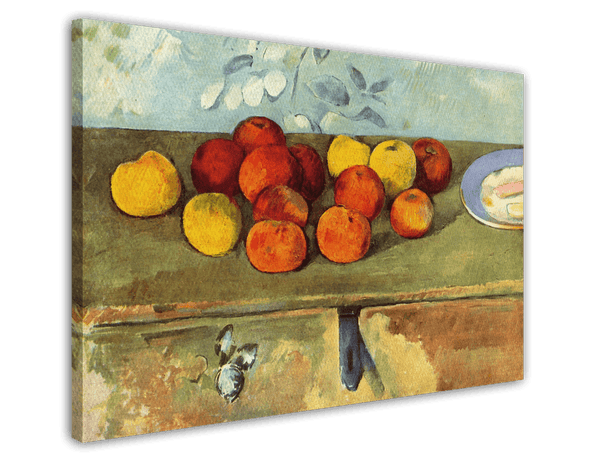 Paul Cézanne - Stillleben mit Äpfeln und Gebäck