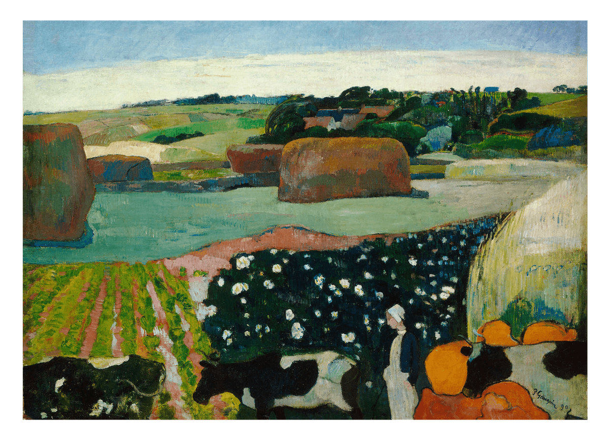 Paul Gauguin - Haystacks in Brittany