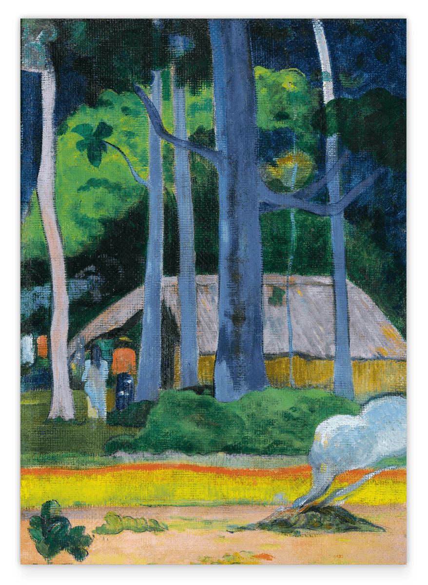 Paul Gauguin - CABANE SOUS LES ARBRES