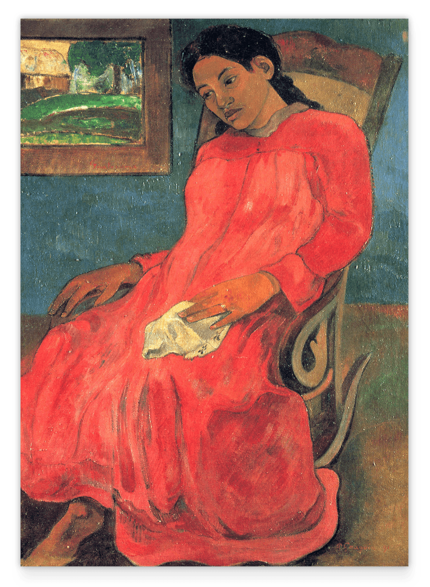 Paul Gauguin - Woman in a Red Dress