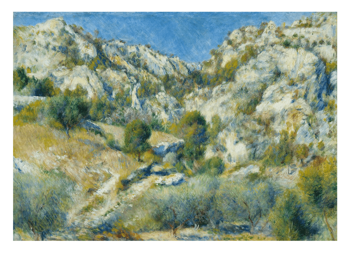 Pierre-Auguste Renoir - Rocky cliffs at Estaque