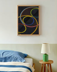 After Hover: Robert Delaunay - RELIEF NOIR AVEC DES CERCLES DE COULEUR