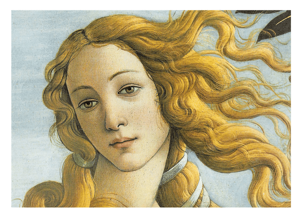 Sandro Boticelli - Die Geburt der Venus (Ausschnitt)