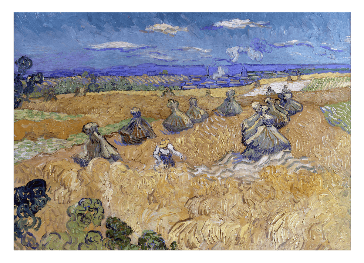 Vincent van Gogh - Weizenfeld mit Mähern Auvers