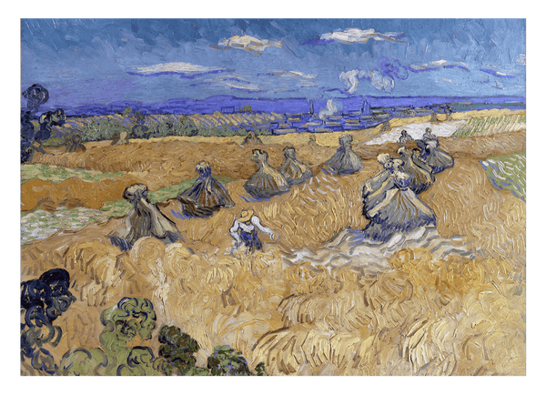 Vincent van Gogh - Weizenfeld mit Mähern Auvers