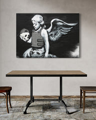 After Hover: Banksy - Engel mit Totenkopf Death Angel Street Art Graffiti