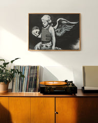 After Hover: Banksy - Engel mit Totenkopf Death Angel Street Art Graffiti