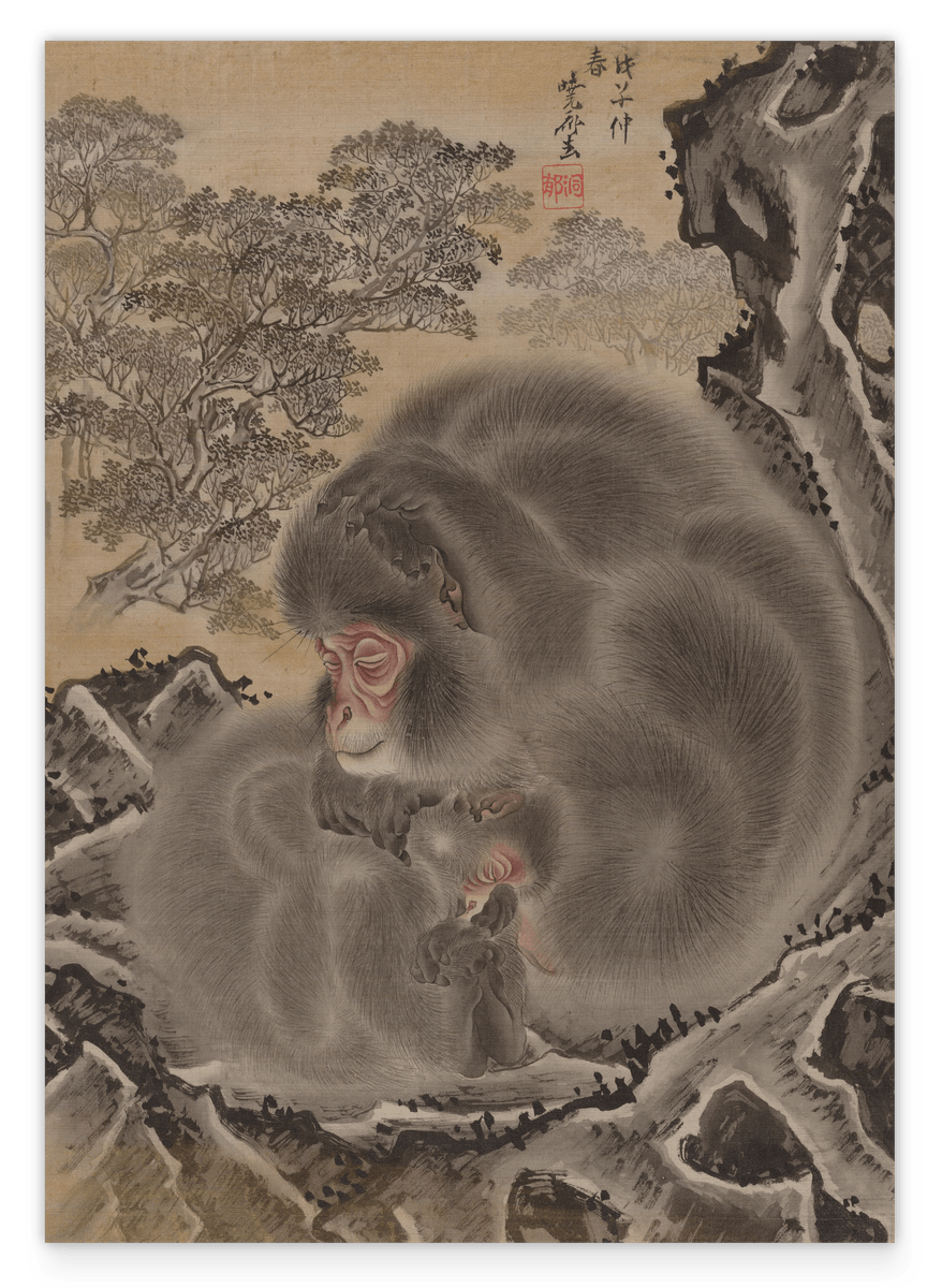 Kawanabe Kyōsai (Japanese, 1831-1889) - Monkeys