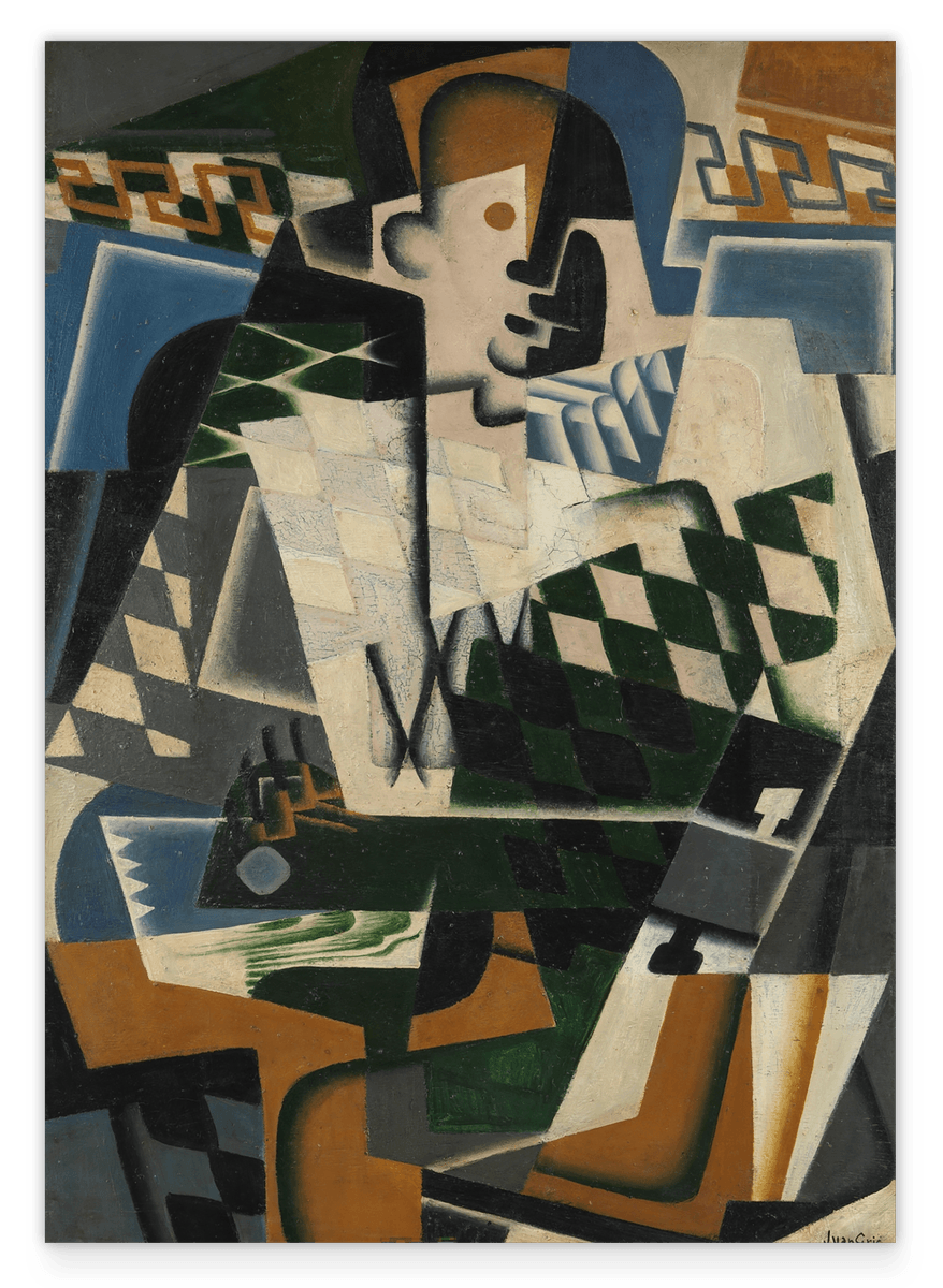 Juan Gris - Harlequin with a guitar