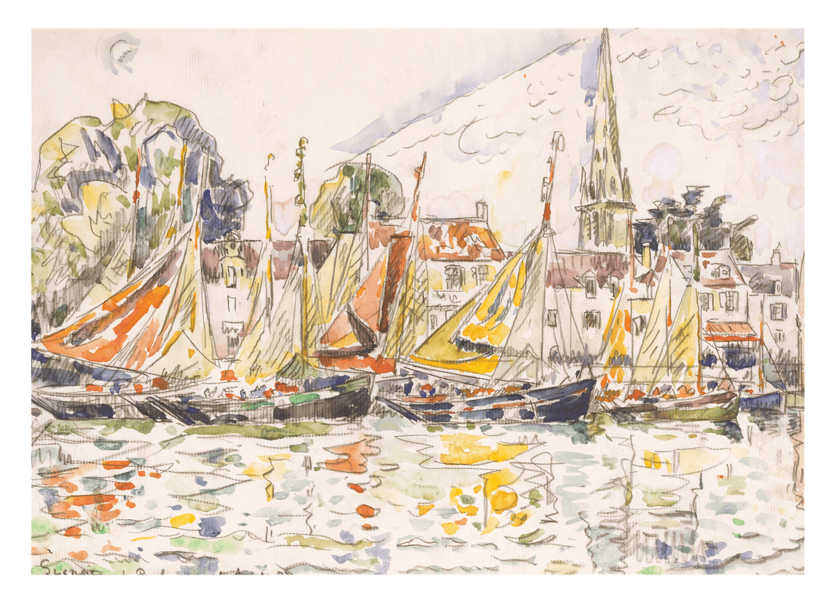 Paul Signac - Le Pouliguen: Fischerboote