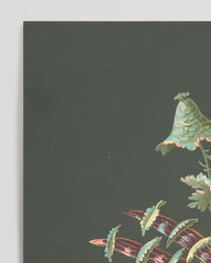 After Hover: Anonymous, French, 19th century - Two hat-shaped chinoiserie flowers with fanciful leaves