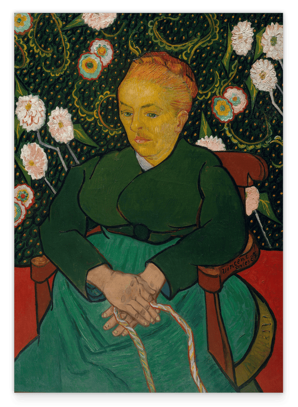 Vincent van Gogh - La Berceuse (Frau, die eine Wiege schaukelt; Augustine-Alix Pellicot Roulin, 1851-1930)