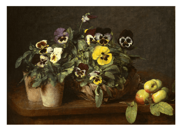 Henri Fantin-Latour - Stillleben mit Stiefmütterchen
