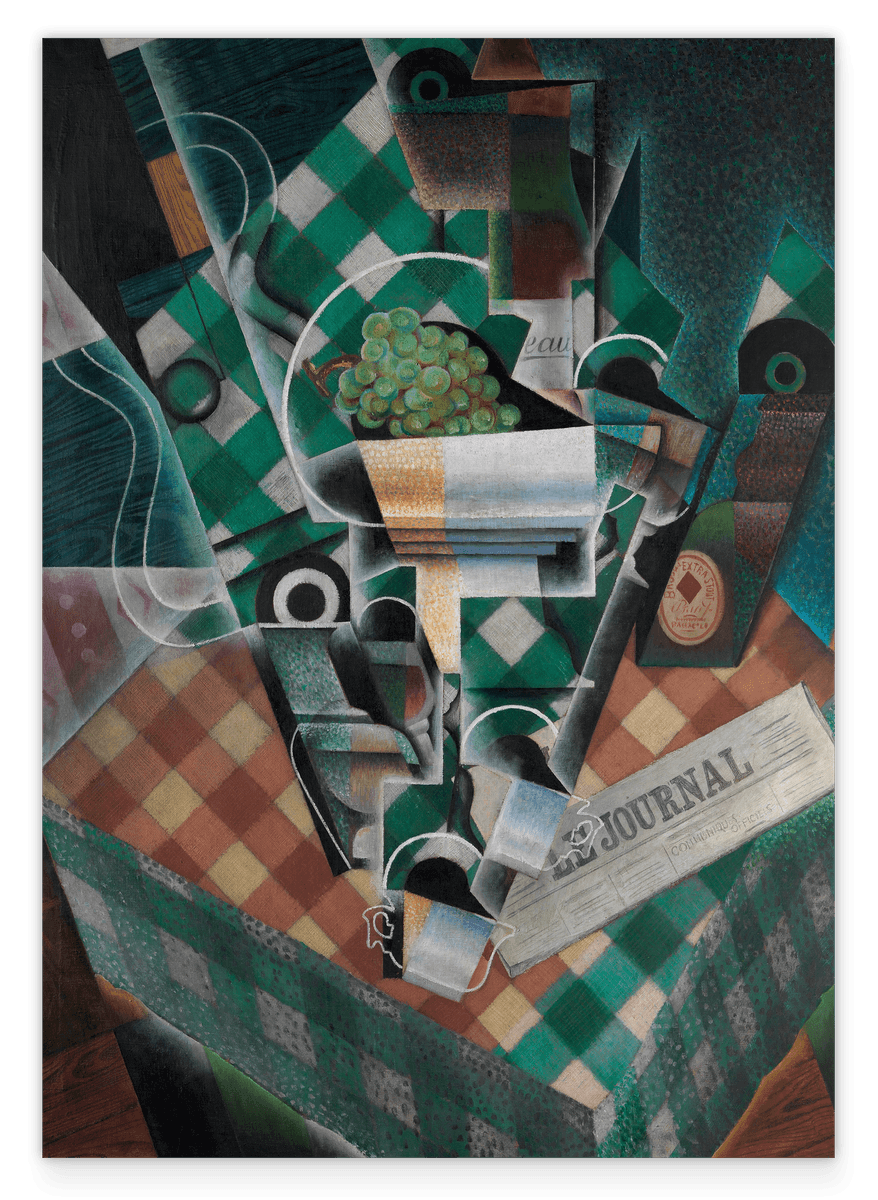 Juan Gris - Stillleben mit karierter Tischdecke