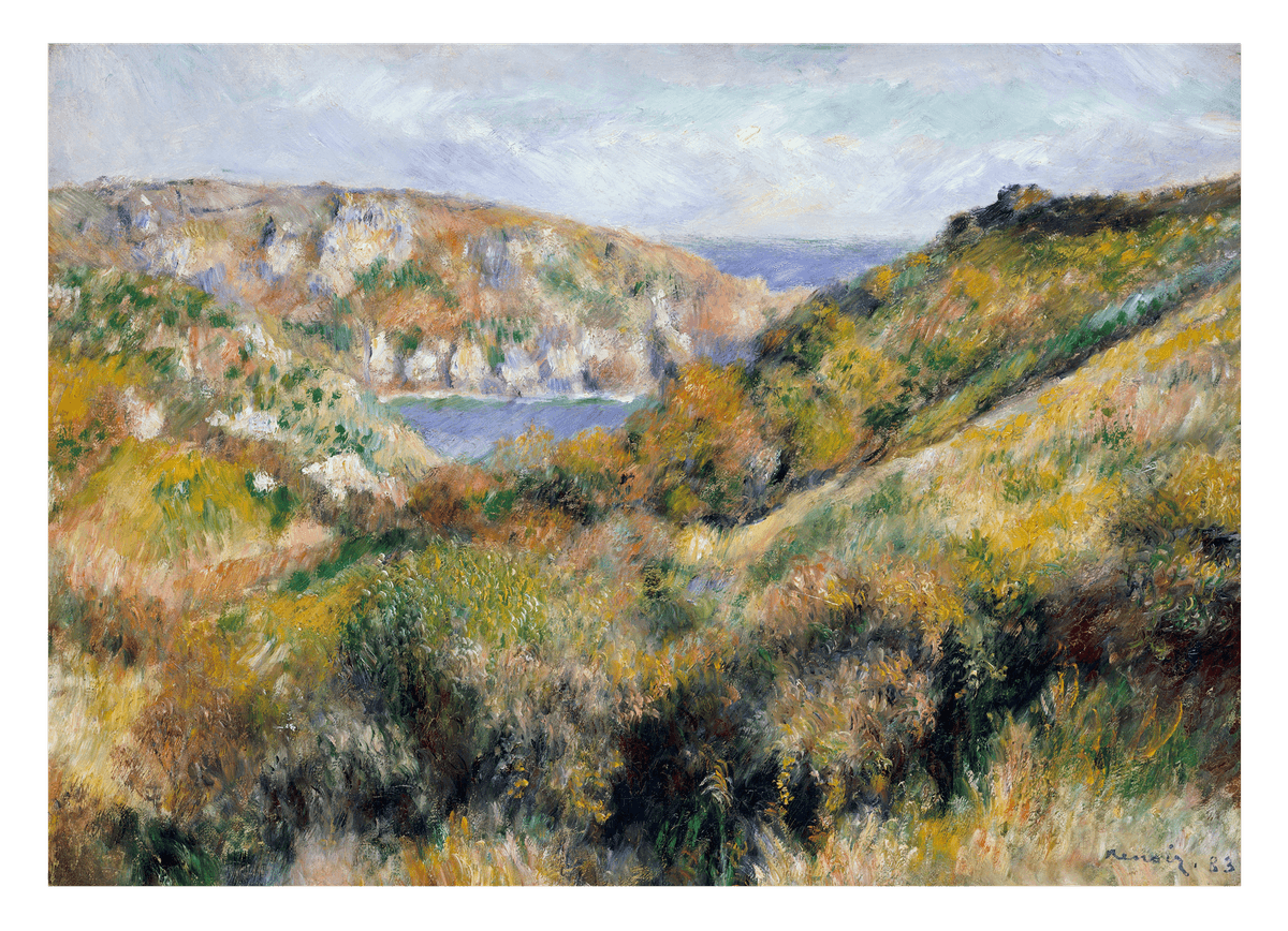 Auguste Renoir - Hills around the Bay of Moulin Huet, Guernsey