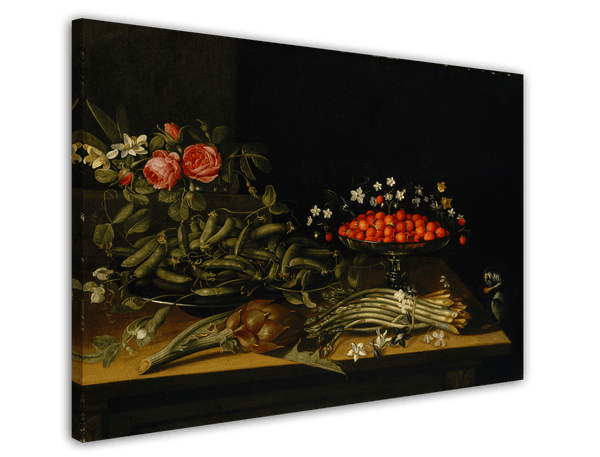 Französischer Maler - Stillleben mit Erdbeeren