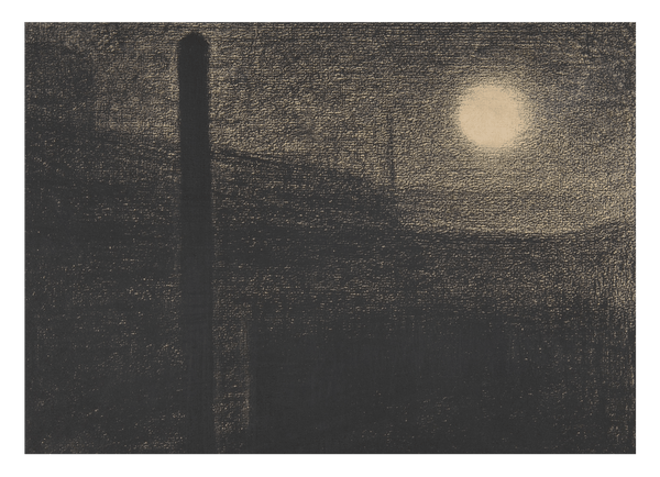 Georges Seurat - Courbevoie: Fabriken bei Mondlicht