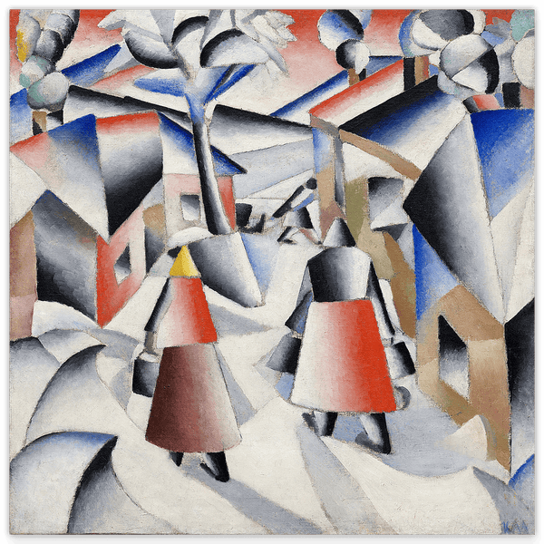 Kazimir Malevich - Morgen im Dorf nach Schneesturm