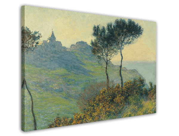 Claude Monet - Die Kirche von Varengeville, untergehende Sonne