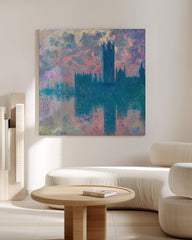 After Hover: Claude Monet - Das Parlament, Sonnenuntergang (Die Häuser des Parlaments, bei Sonnenuntergang)