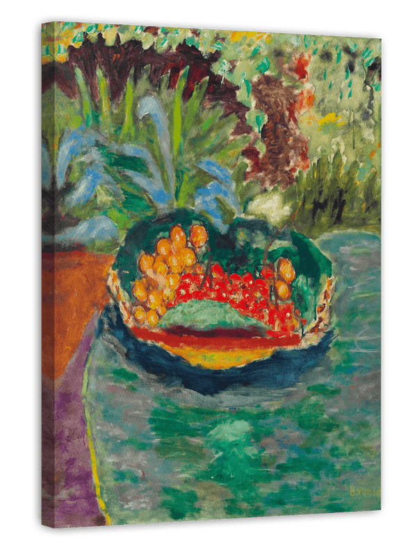 Pierre Bonnard - Korb mit Früchten auf einem Tisch im Garten von Le Cannet