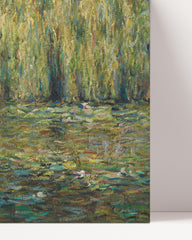 After Hover: Blanche Hoschedé Monet - Willows on the Pond at Giverny