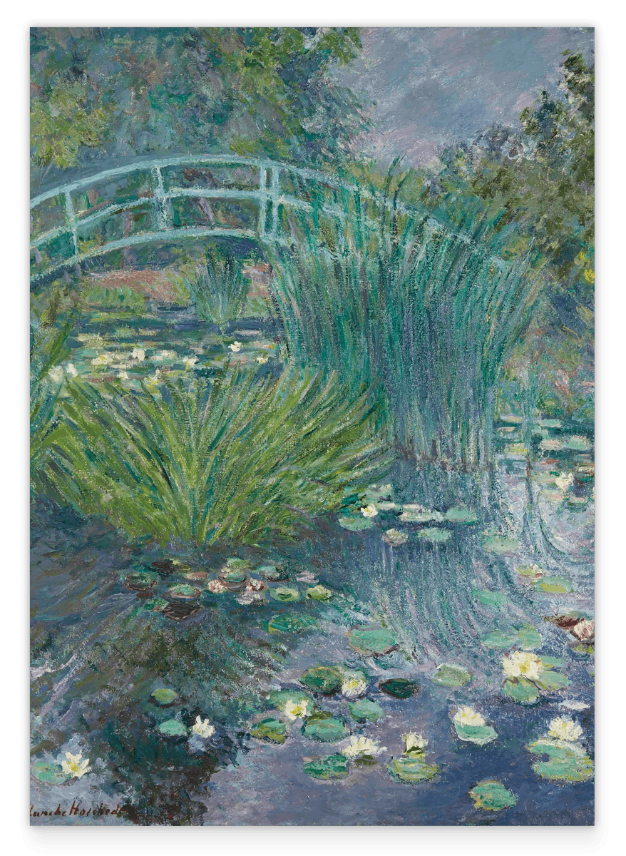 Blanche Hoschedé Monet - Footbridge at the Water Lily Pond (Giverny)