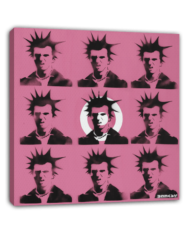 Banksy Punk - Andy Warhol Pop-Art Modern Street-Art - Moderner Kunstdruck Klein bis Groß XXL - Geschenk Wohnzimmer, Schlafzimmer
