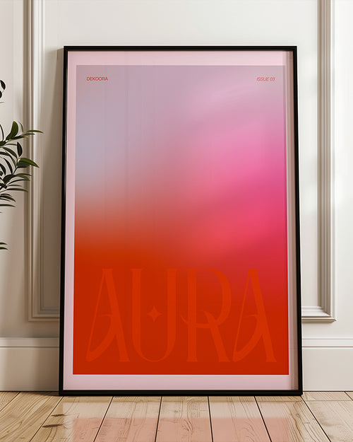 Aura Poster rot - Kunstdrucke online kaufen