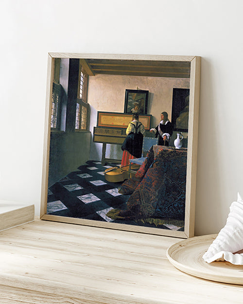 Jan-Vermeer-Kunstdruck-kaufen-Musikstunde