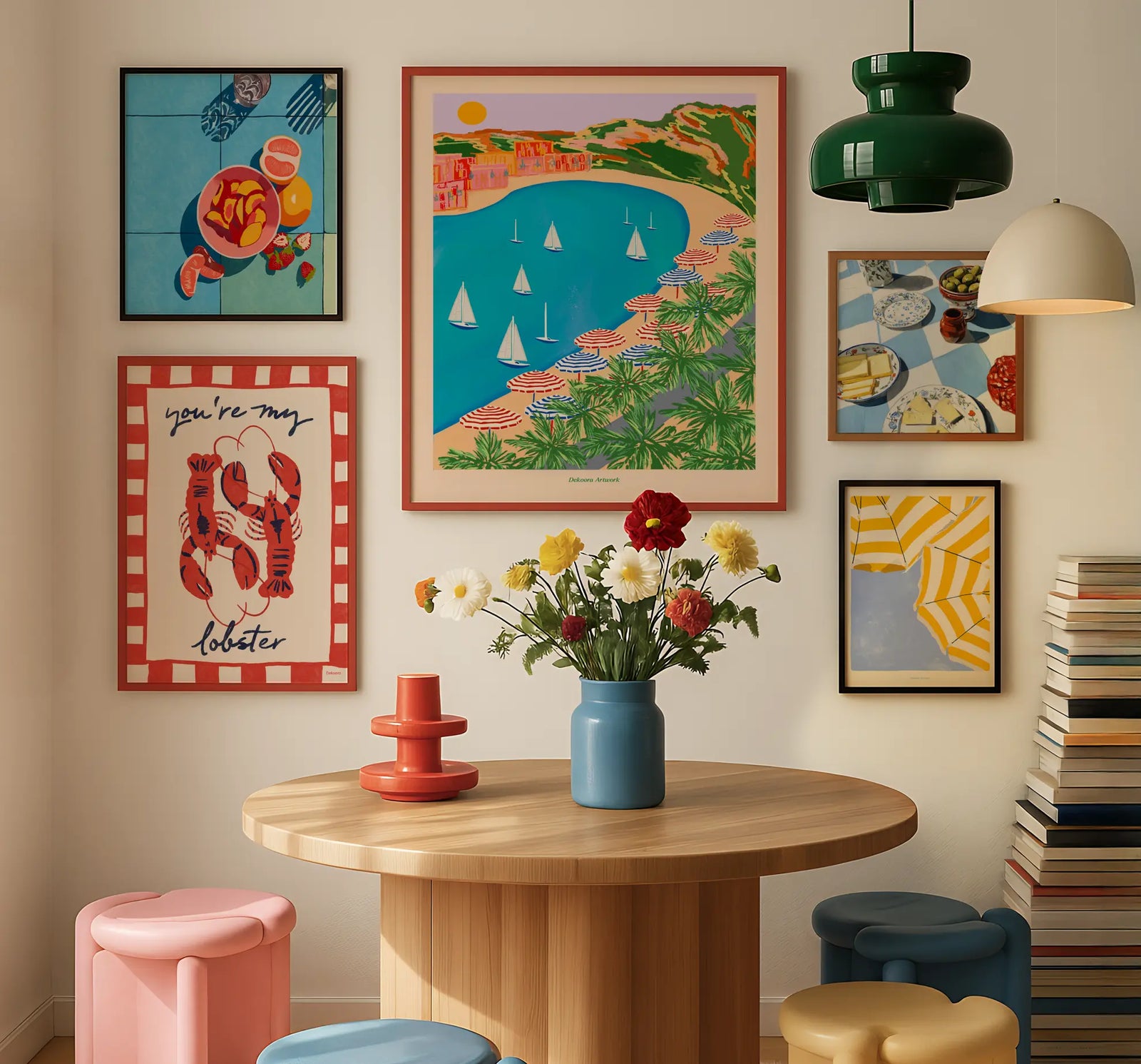 Buy posters online - picture wall in ice blue