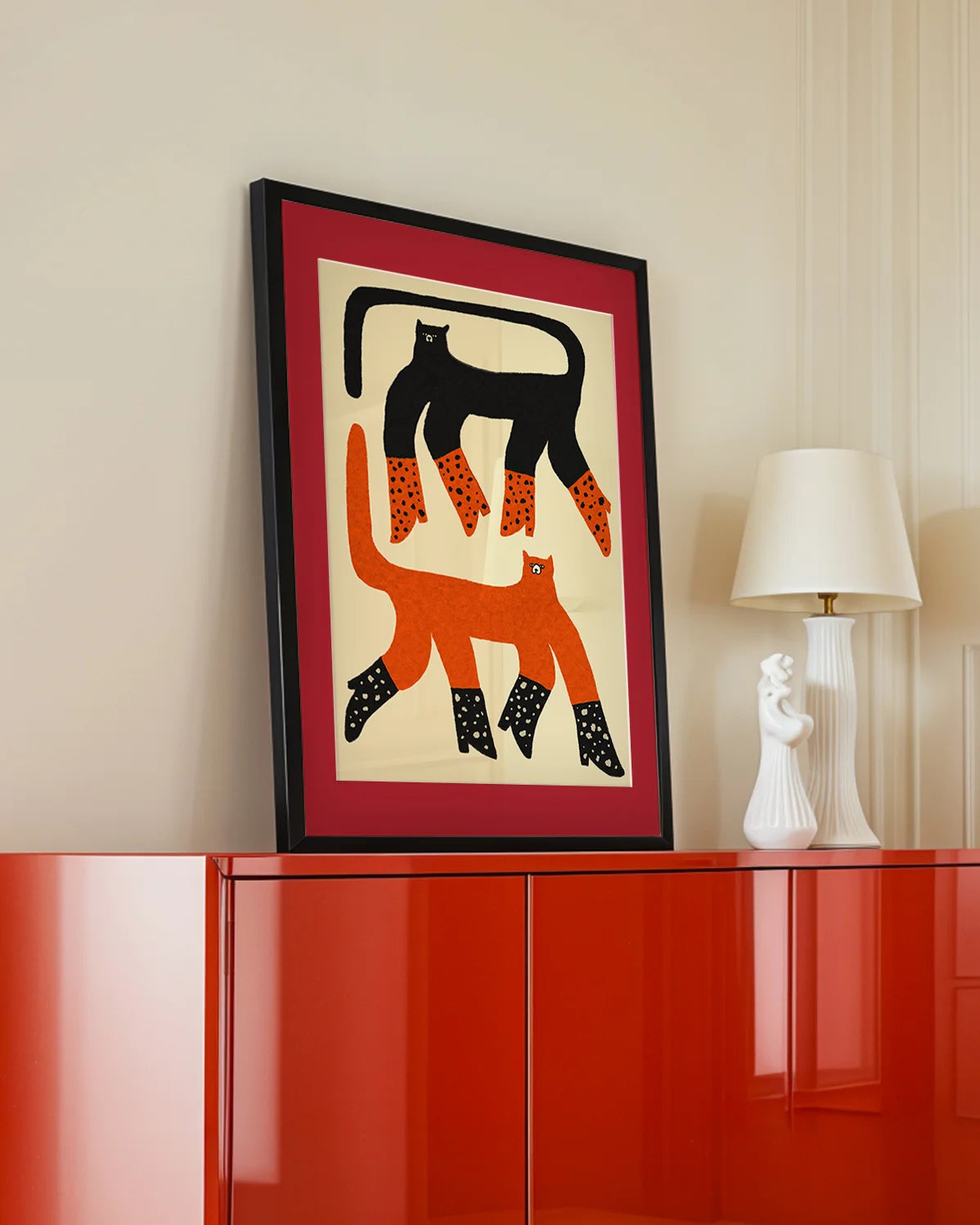 Cherry Red Passepartout