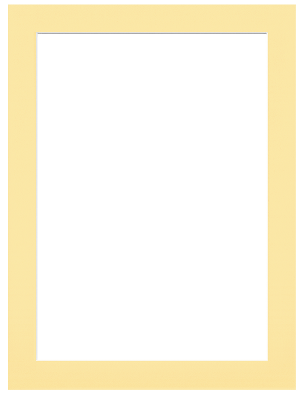 Passepartout Buttergelb