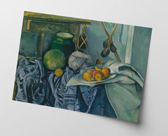 After Hover: Paul Cézanne - Stillleben with mit Ingwer-Topf und Auberginen (1893-1894)