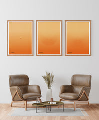 After Hover: Poster-Set "Orangene Kreise"