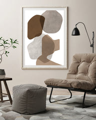 After Hover: Abstract shapes in natural tones