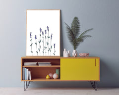 After Hover: Minimalist drawing - Lavender