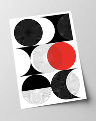 After Hover: Circles in various variations - Red