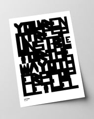After Hover: Lettres n° 004 - Noir