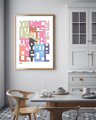 After Hover: Letters No. 002 - Colorful