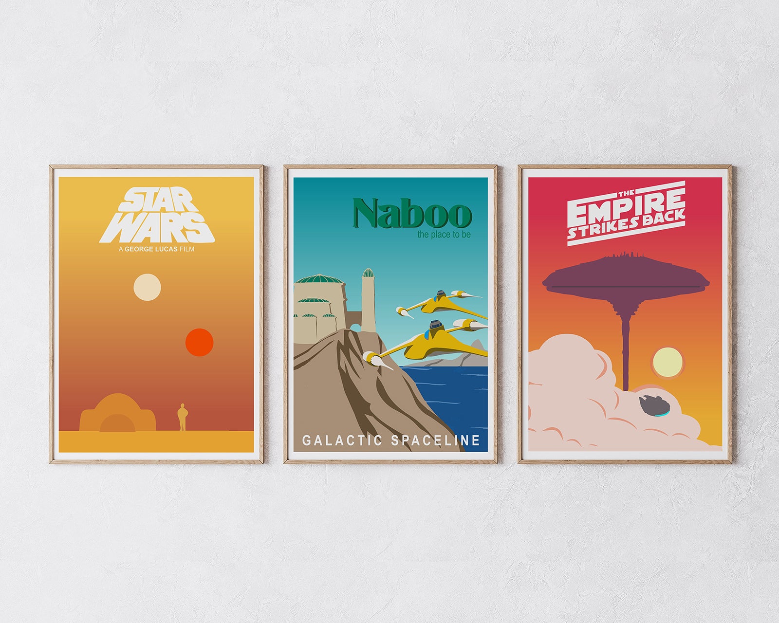 Star Wars Illustration Poster Set